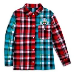 Disney Pixar Holiday Flannel Shirt For Kids