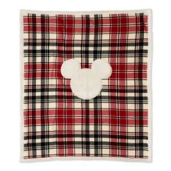Disney Mickey Mouse Icon Throw Plaid Manta