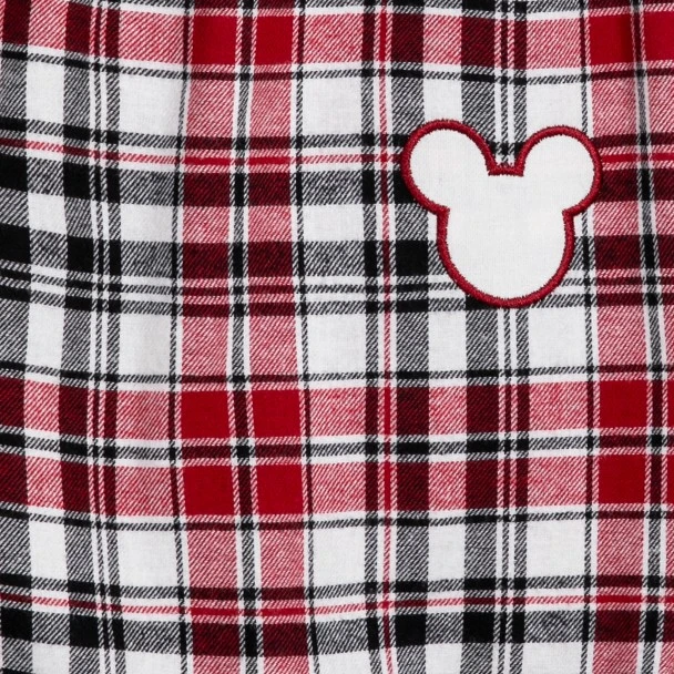 Disney Mickey Mouse Holiday Plaid Sleep Pants For Adults - Image 3