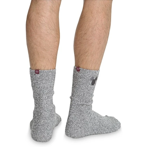 Disney Mickey Mouse Socks For Men By Barefoot Dreams โ Light Gray - Image 3