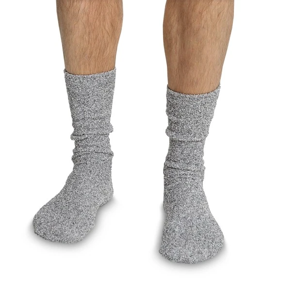 Disney Mickey Mouse Socks For Men By Barefoot Dreams โ Light Gray - Image 4