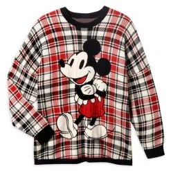 Mickey Mouse Holiday Plaid Spirit Jersey Sweater For Adults – Disneyland