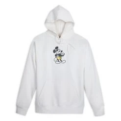 Disney Mickey Mouse Genuine Mousewear Pullover Hoodie For Adults β White