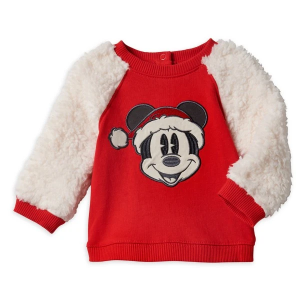 Disney Mickey Mouse Holiday Pullover Sweatshirt And Jogger Set For Baby - Image 2
