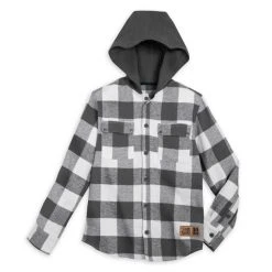 Disney Star Wars: The Mandalorian Hooded Shirt Jacket For Kids