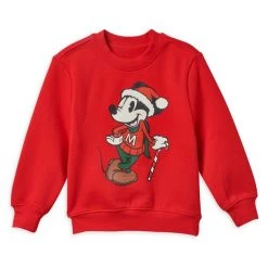 Disney Mickey Mouse Holiday Pullover Sweatshirt For Kids