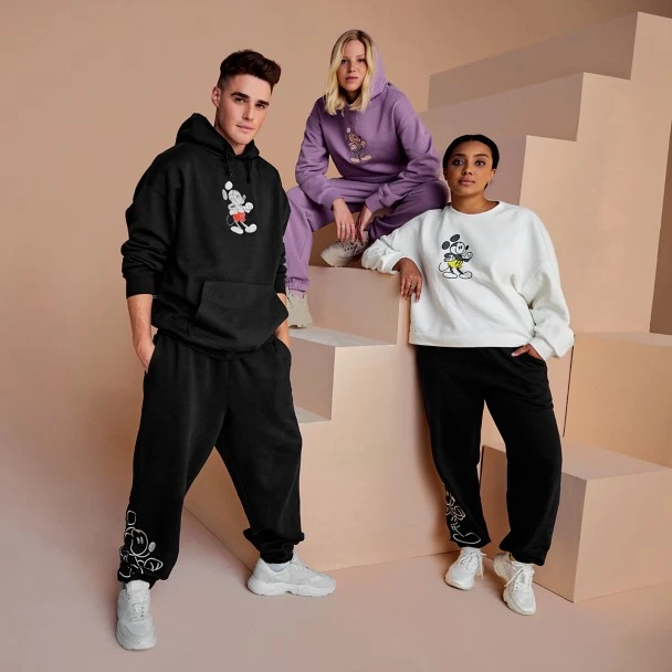 Disney Mickey Mouse Genuine Mousewear Pullover Sweatshirt For Women – Plum - Image 2