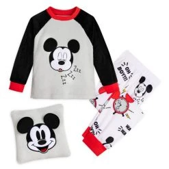 Disney Mickey Mouse Pajamas And Pillow Set For Kids