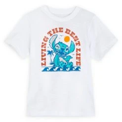 Disney Stitch ''Living The Best Life'' T-Shirt For Kids – Lilo & Stitch