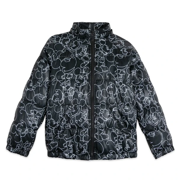 Disney Mickey Mouse Hooded Puff Jacket - Image 2
