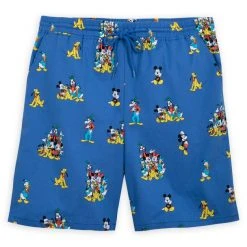Disney Mickey Mouse And Friends Drawstring Shorts For Adults